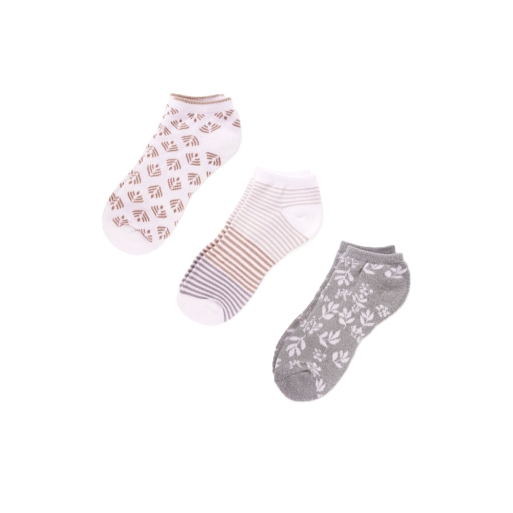 Muk Luks NWT 3-Pack Women's Low Cut Sock Assorted Designs 672-75